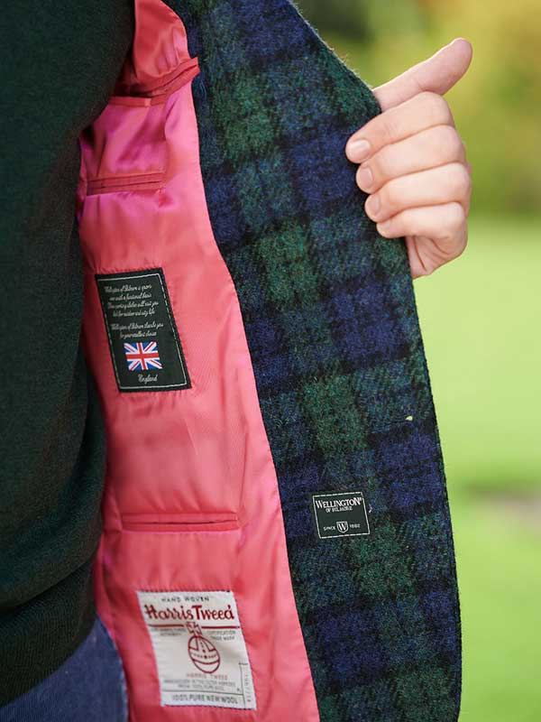 Harris Tweed Sakko ''London'' In Blackwatch