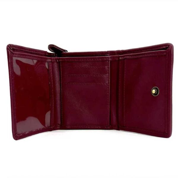 Harris Tweed Trifold Geldbörse, Lila-Karo
