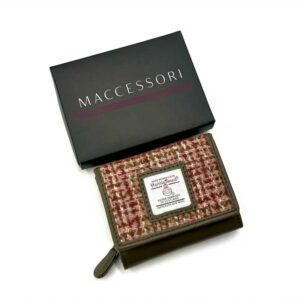 Harris Tweed Trifold Geldbörse, Ahorn