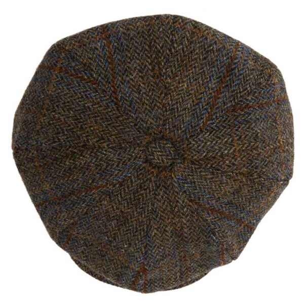 Harris Tweed 8 Piece Baker Boy Flat Cap
