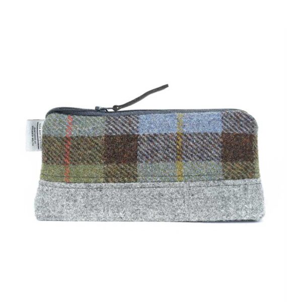 Kosmetiktasche aus Harris Tweed Highland Range, McLeod Plaid