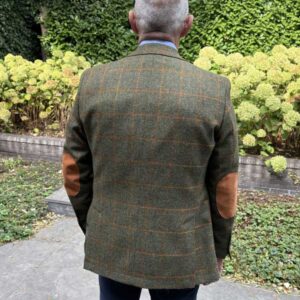 Sheppard & Jones, Tweed Jacket Green/Orange Overcheck
