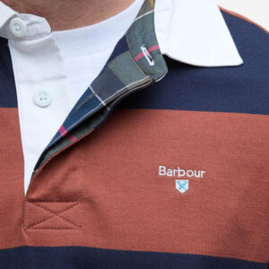 Barbour Rugby Polo Navy Rust