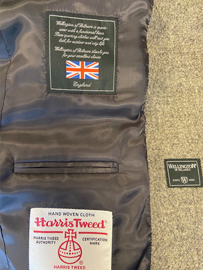 Harris Tweed Jacket Beige/grijs melange