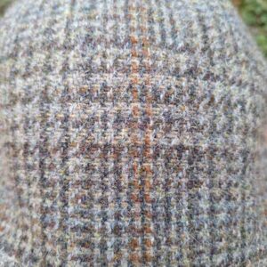 Harris Tweed Flat Cap Henry Greystone Overcheck