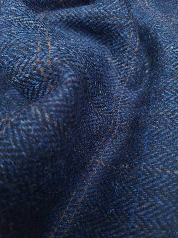 Harris Tweed Sakko ''London'' In Dark-Blue Herringbone