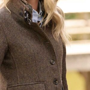 Tweed Mantel Paula Aus Woll-Kaschmir In Green Hill Tweed