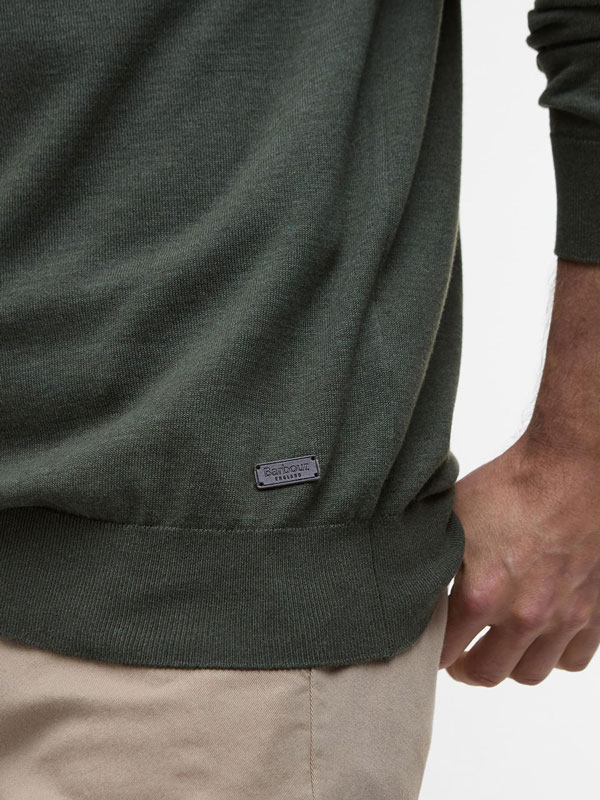 Barbour Pullover Bayfield Rundhalsausschnitt Olive