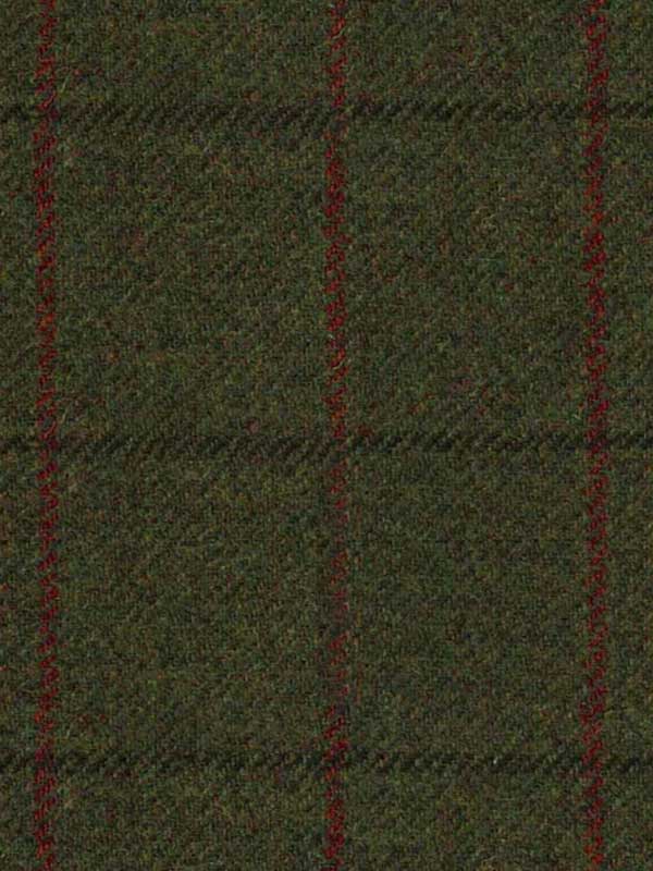 Harris Tweed Damenmantel ''Emilia'' In Green Overcheck