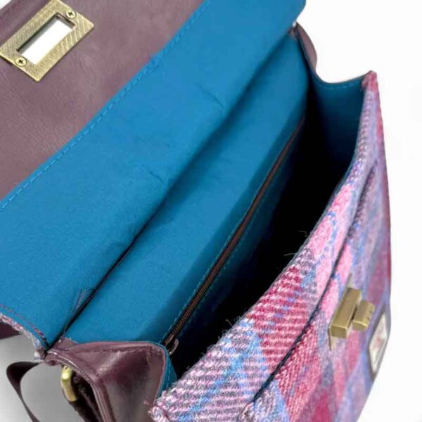 Harris Tweed Satchel Bag in Pastellrosa