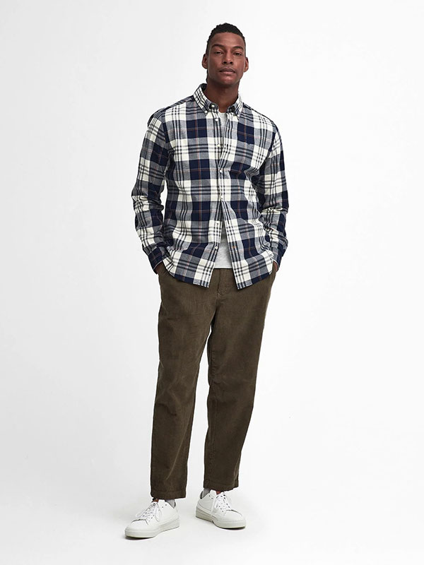 Barbour Hemd Blau Check