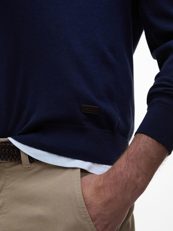 Barbour Pullover Bayfield Half-Zip Navy