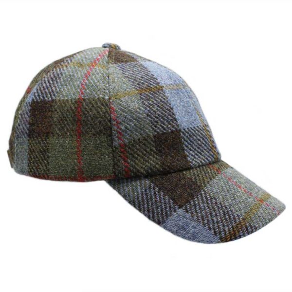 Harris tweed baseball cap Macleod Tartan