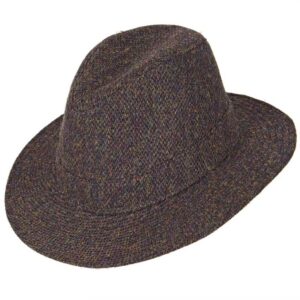 Harris Tweed Hut Braun