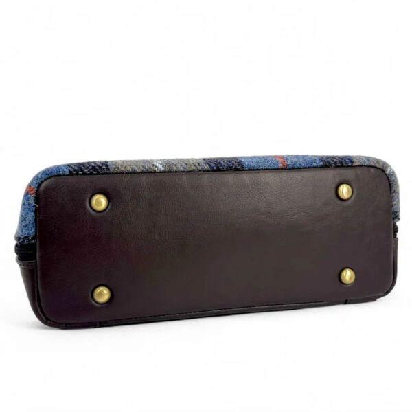 Harris Tweed Rucksack in Blau/Braun kariert