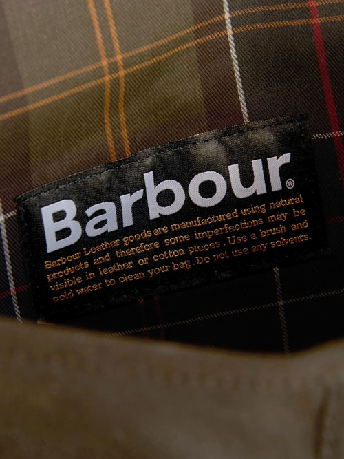 Barbour Tasche Wax Leather Tarras Olive