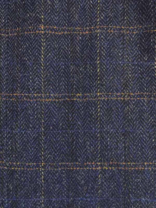 Harris Tweed Sakko ''London'' In Dark-Blue Herringbone