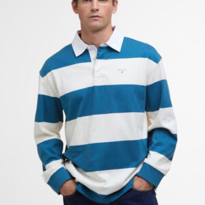 Barbour Rugby Polo Blue White