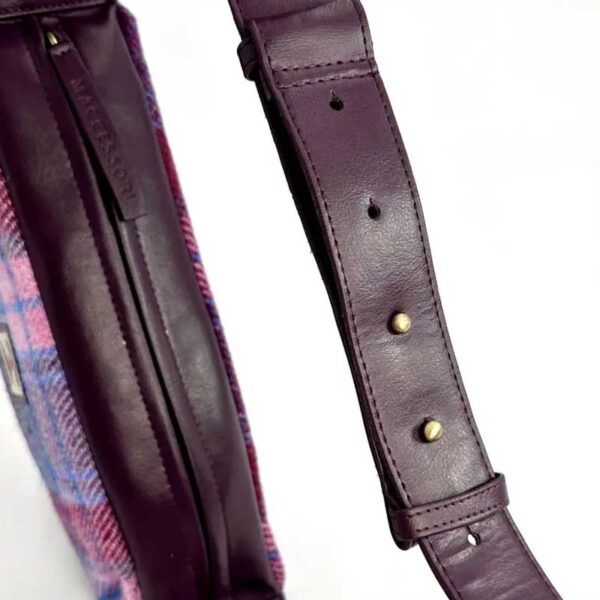 Harris Tweed Umhängetasche in Pastellrosa