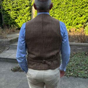 Harris Tweed Weste ''Wales'' In Country Houndstooth