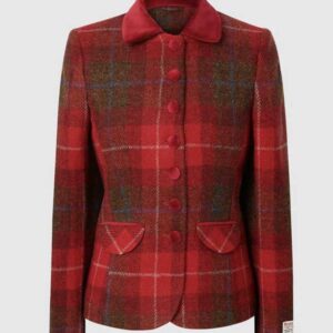 Harris Tweed Jacket Amy Red Tartan