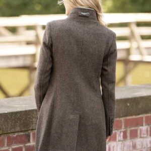 Tweed Mantel Paula Aus Woll-Kaschmir In Green Hill Tweed
