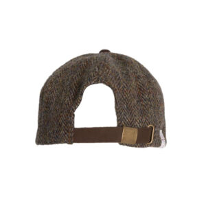 Harris Tweed Baseballkappe Brungton Wildleder Schirm Anthrazit