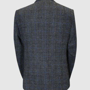 Harris Tweed Colbert, Patrick Jacket - Grau/Blau kariert