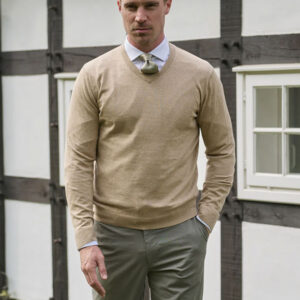 Strickpullover Baumwolle Beige
