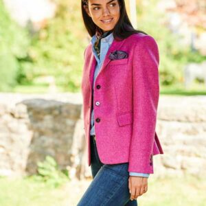 Harris Tweed Blazer ''Ladiesclub'' In Pink