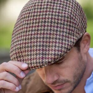 Schiebermütze "Henry Cap" Aus Original Harris Tweed In "Country Houndstooth"