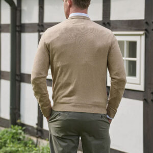 Strickpullover Baumwolle Beige