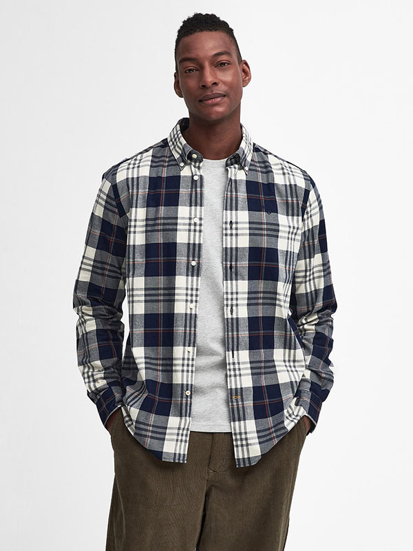 Barbour Hemd Blau Check