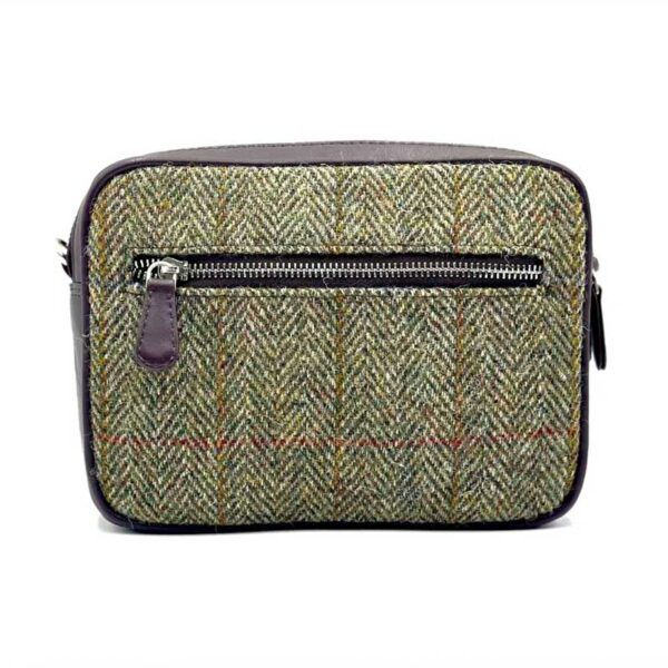 Harris Tweed Kameratasche in Country Green