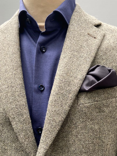 Harris Tweed Jacket Beige/grijs melange