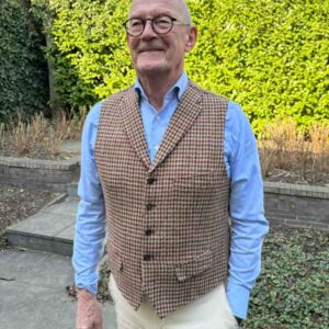 Harris Tweed Weste ''Wales'' In Country Houndstooth