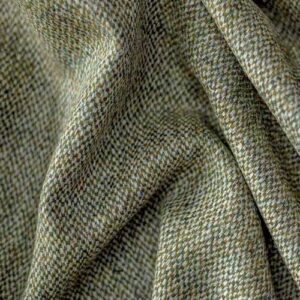Harris Tweed Weste "Wales" In Multi Green Tweed