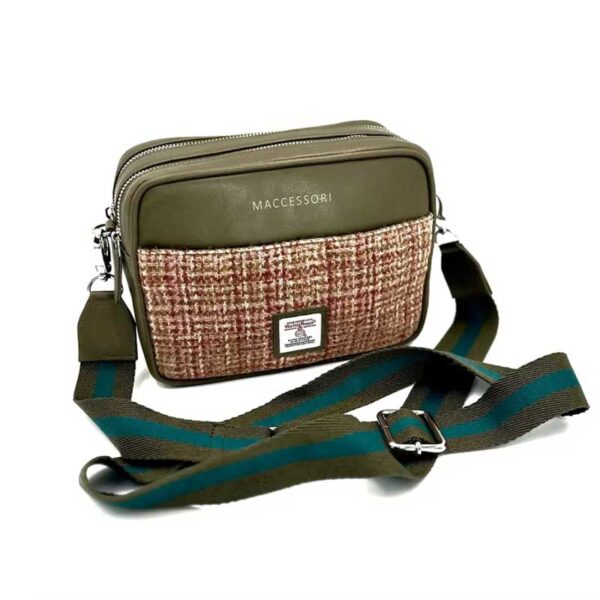 Harris Tweed Kameratasche in Ahorn