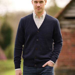Herren Merino-Strickjacke ''The Cardigan'' In Navy