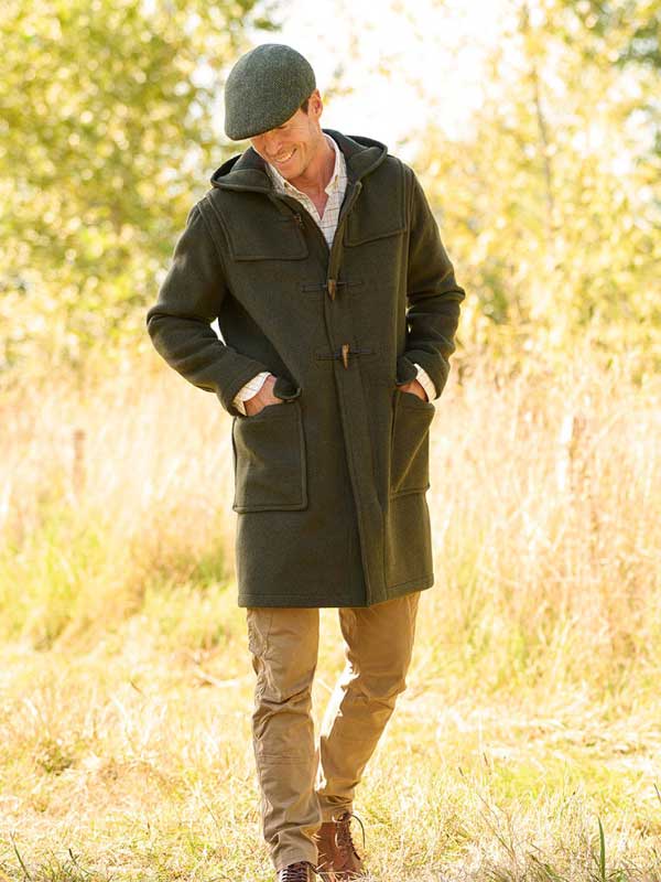 Dufflecoat ”Men’s Duffle” Für Herren In Oliv