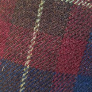Harris Tweed Mütze "Henry Cap" In Berry Check