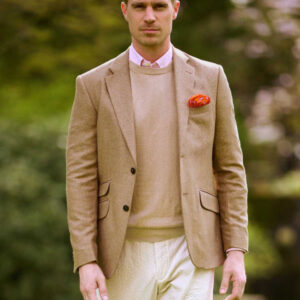 Wellington Sommer Sakko Aus Seide Beige