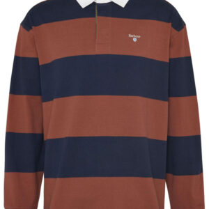 Barbour Rugby Polo Navy Rust