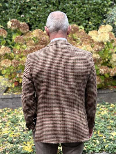 Harris Tweed Sakko ''London'' In Country Houndstooth