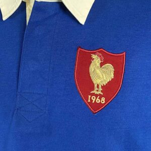 France 1968 Rugby Shirt Blue