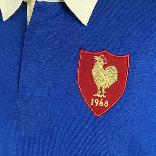 France 1968 Rugby Shirt Blue