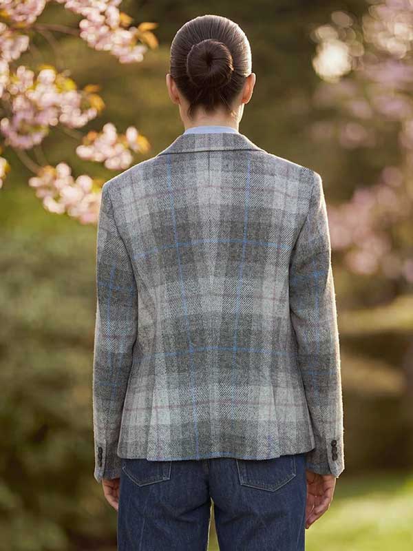 Harris Tweed Damenjacke Ladiesclub im Queen-Karo-Muster