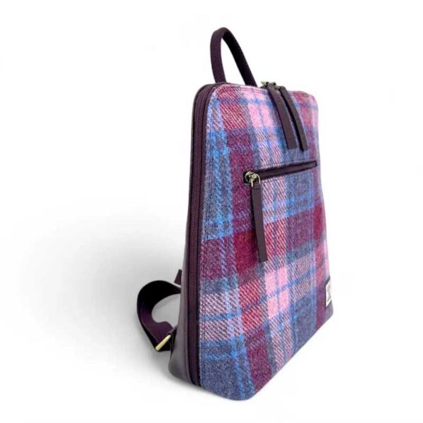 Harris-Tweed-Rucksack in Pastellrosa