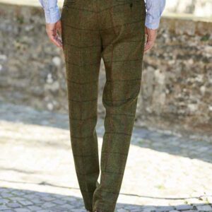 Harris Tweed Hose ''Mr. Miller " Im Green Overcheck