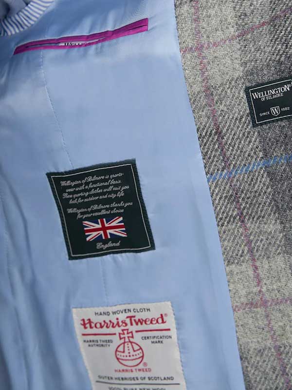 Harris Tweed Damenjacke Ladiesclub im Queen-Karo-Muster